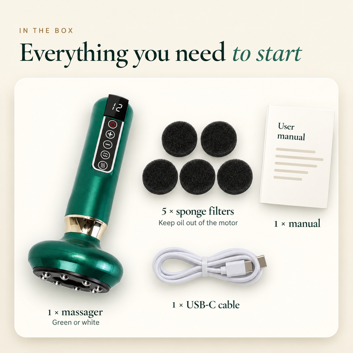 Satinlune 3-in-1 Anti-Cellulite Massager