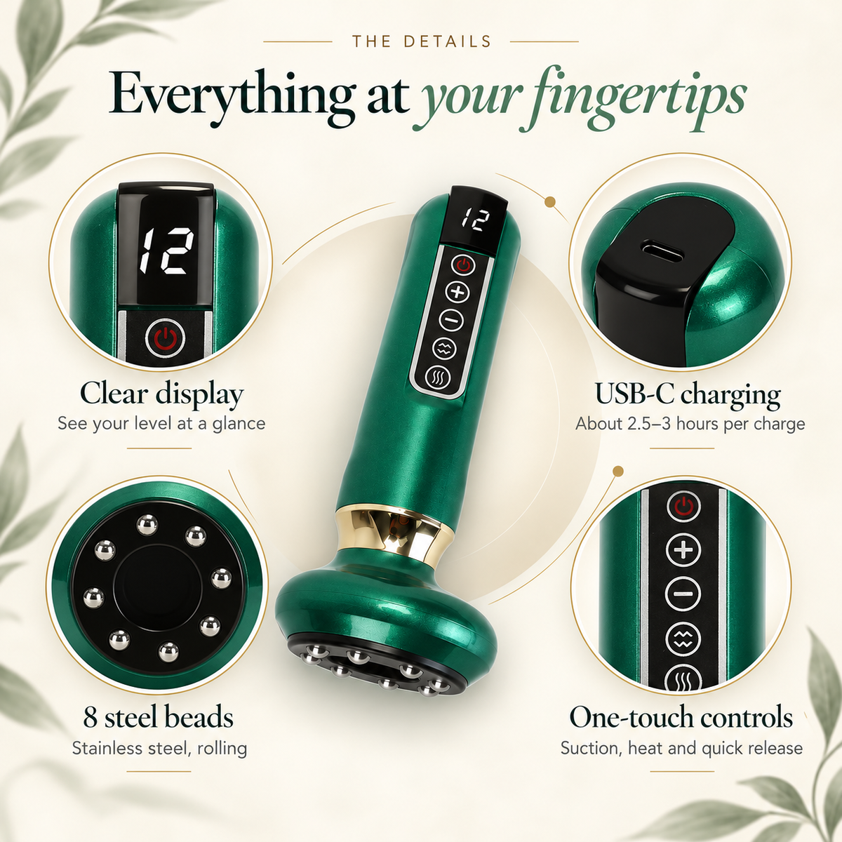 Satinlune 3-in-1 Anti-Cellulite Massager
