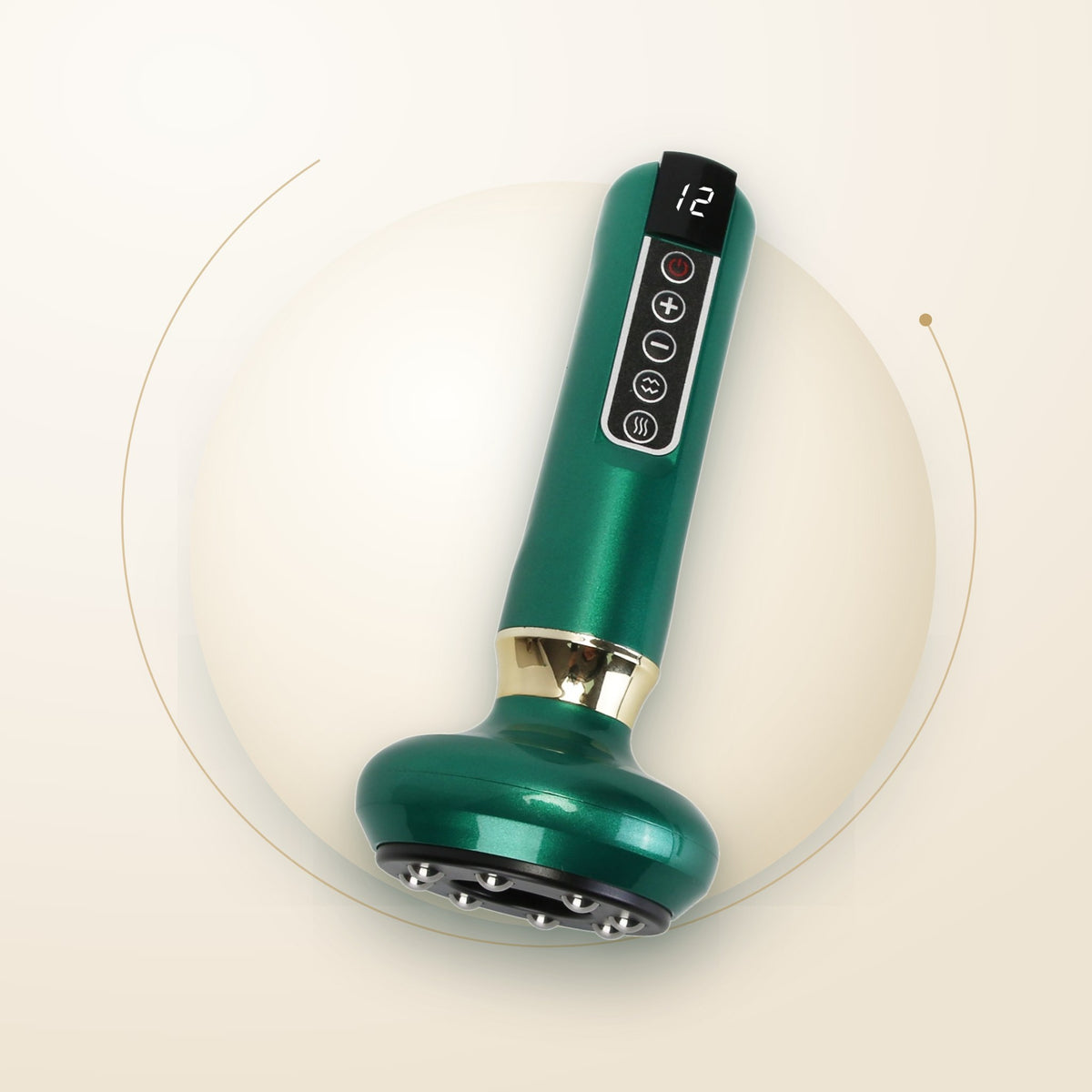 Satinlune 3-in-1 anti-cellulite massager in green